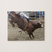 Bullenreiter am Rodeo Puzzle (Horizontal)