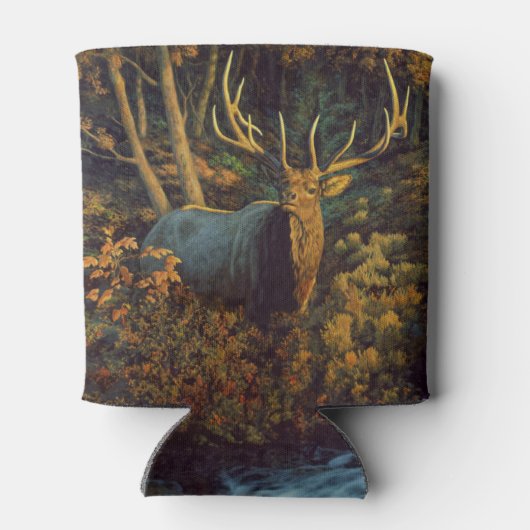 Bullenstech im Herbstwald Dosenkühler (Rückseite)