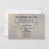 Bullenstech im Herbstwald Einladung (Rückseite)