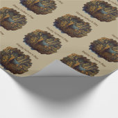 Bullenstech im Herbstwald Geschenkpapier (Ecke)