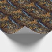 Bullenstech im Herbstwald Geschenkpapier (Ecke)