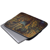 Bullenstech im Herbstwald Laptopschutzhülle (Vorne Knopf)