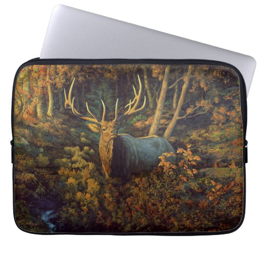 Bullenstech im Herbstwald Laptopschutzhülle (Vorderseite)