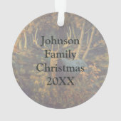 Bullenstech im Herbstwald Ornament (Rückseite)