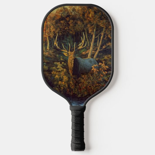 Bullenstech im Herbstwald Pickleball Schläger (Vorderseite)