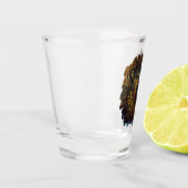 Bullenstech im Herbstwald Schnapsglas (Links)