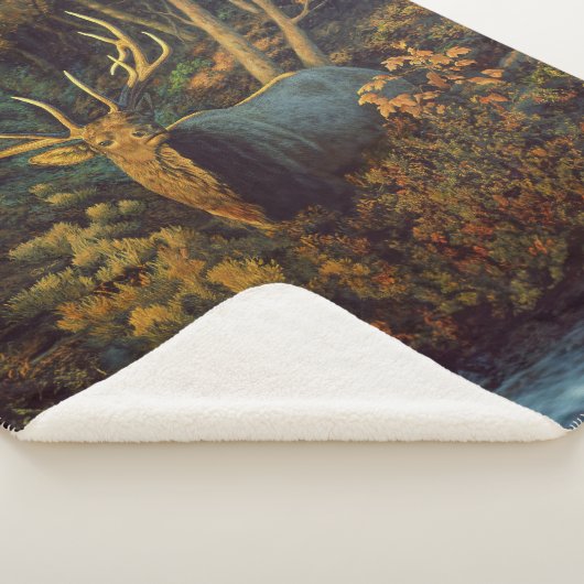 Bullenstech im Herbstwald Sherpadecke (3/4)