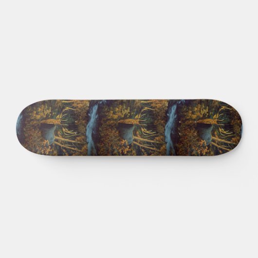 Bullenstech im Herbstwald Skateboard (Horizontal)