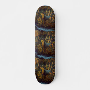 Bullenstech im Herbstwald Skateboard
