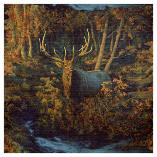 Bullenstech im Herbstwald Stoff (Muster)