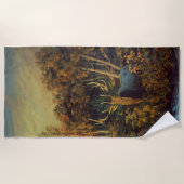 Bullenstech im Herbstwald Strandtuch (Vorderseite)