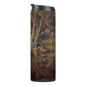 Bullenstech im Herbstwald Thermosbecher (Nach rechts gedreht)