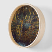 Bullenstech im Herbstwald Uhr (Winkel)