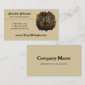 Bullenstech im Herbstwald Visitenkarte (Vorne/Hinten)