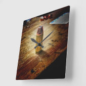Bullet Clock Quadratische Wanduhr (Winkel)