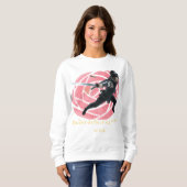 Bullet-deflecting female ninja sweatshirt (Vorne ganz)