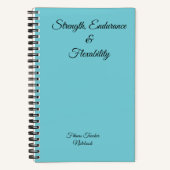 Bullet Festigkeit, Ausdauer und Flexibilität Notizblock (Vorderseite)