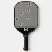 Bullet hält Mit Monogramm Pickleball-Paddel Pickleball Schläger (Rückseite)
