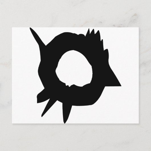 Bullet Hole Postkarte (Vorderseite)