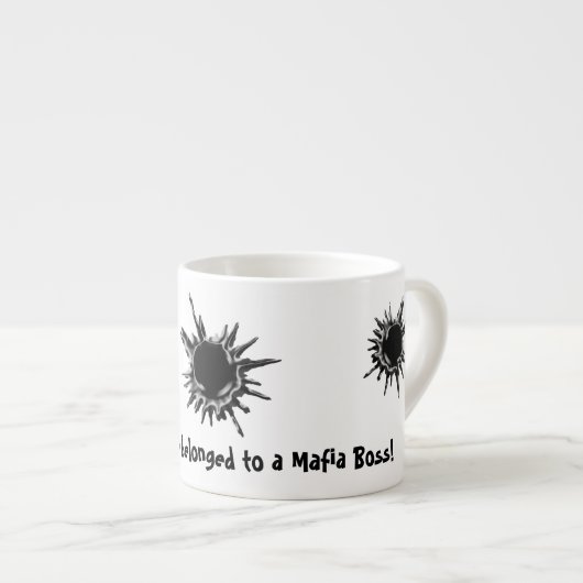 Bullet-hole-shot-Mafia-Chef Espressotasse (Vorderseite Rechts)