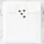 Bullet Holes Runder Aufkleber (Tasche)