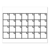 Bullet Journal Calendar-Briefmarke Gummistempel (Prägung)