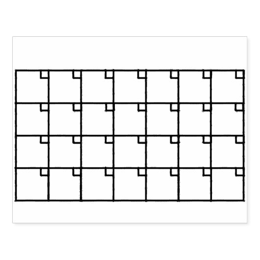 Bullet Journal Calendar-Briefmarke Gummistempel (Prägung)