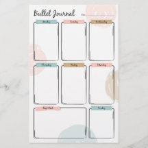 Bullet Journal for Weekekly Planning