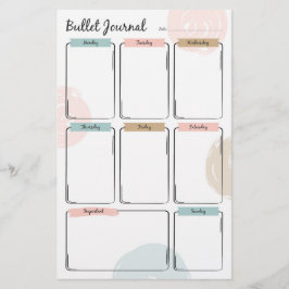 Bullet Journal for Weekekly Planning