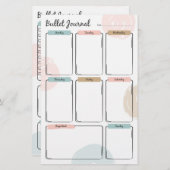 Bullet Journal for Weekekly Planning (Vorne/Hinten)