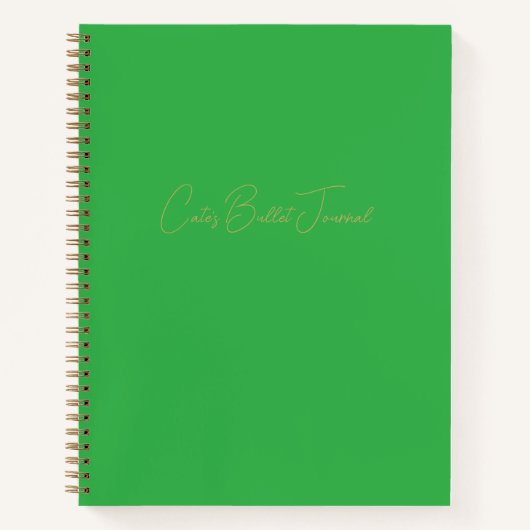 Bullet-Journal für Personalisiertes Notebook Notizblock (Vorderseite)