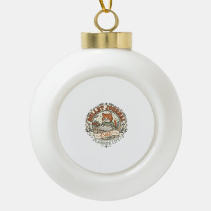 Bullet Journal Katze Bullet Journal Katze Vintage  Keramik Kugel-Ornament