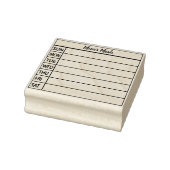 Bullet Journal Meetingplaner Gummistempel (Stempel)