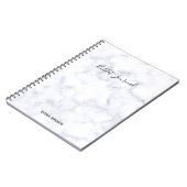 Bullet Journal mit elegantem und modernem Marmordr Notizblock (Linke Seite)