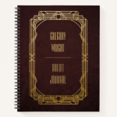 Bullet Journal "personalisiert Art Deco" Notizblock (Vorderseite)