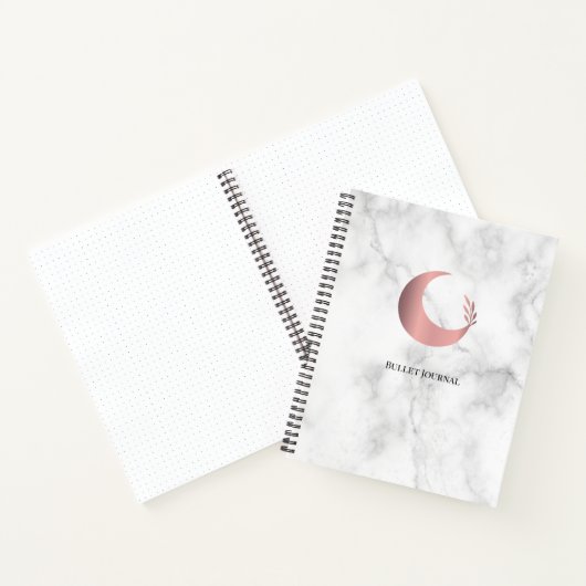 Bullet Journal Rose Gold Moon Notizblock (Innenseite)