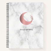 Bullet Journal Rose Gold Moon Notizblock (Vorderseite)