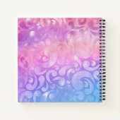 Bullet Journal zu personalisierten Iridescent Patt Notizblock (Rückseite)