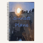 Bullet-Journal zu Sunset-Plänen Notizblock (Vorderseite)