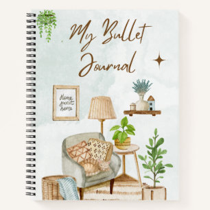Bullet Journal - Zuhause Theme Notizblock