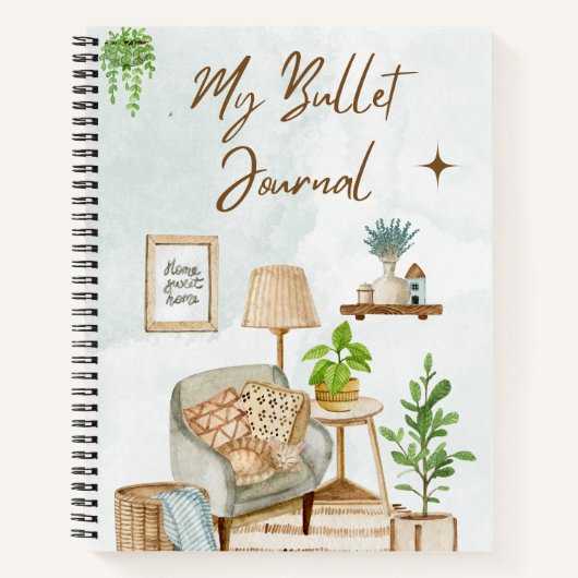 Bullet Journal - Zuhause Theme Notizblock (Vorderseite)