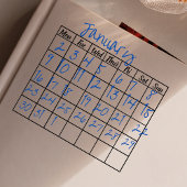 Bullet-Monat-Vorlage Gummistempel