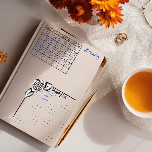 Bullet-Monat-Vorlage Gummistempel