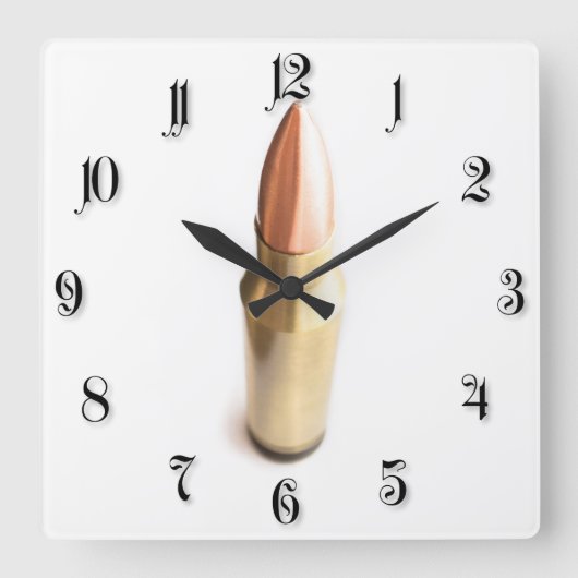 Bullet Quadratische Wanduhr (Vorderseite)