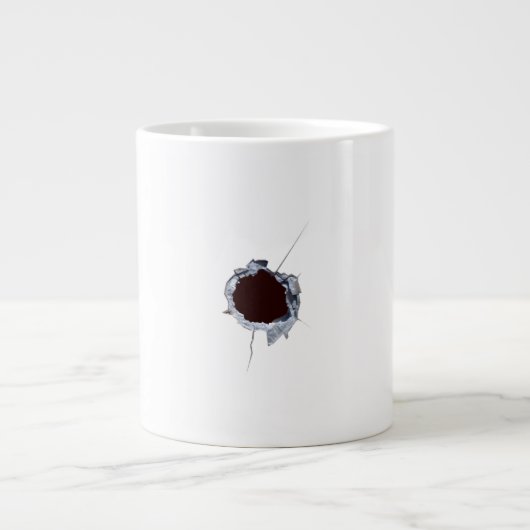 Bullet Shot Hole Jumbo-Tasse (Vorderseite)