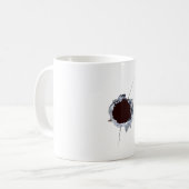 Bullet Shot Hole Kaffeetasse (Vorderseite Links)