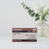 Bullet Train Brauntöne - Textur Visitenkarte (Stehend Vorderseite)