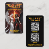 Bullet Train Business Card Visitenkarte (Vorne/Hinten)