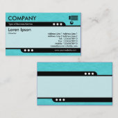 Bullet Train - Cyan Crinkled Paper Texture Visitenkarte (Vorne/Hinten)