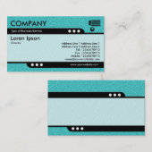 Bullet Train - Cyan Embossed Texture Visitenkarte (Vorne/Hinten)